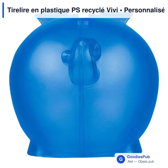 Tirelire en plastique PS recyclé Vivi - Image 11
