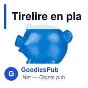 Tirelire en plastique PS recyclé Vivi - Miniature 17