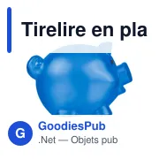 Tirelire en plastique PS recyclé Vivi - Miniature 20
