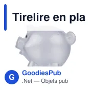 Tirelire en plastique PS recyclé Vivi - Miniature 9