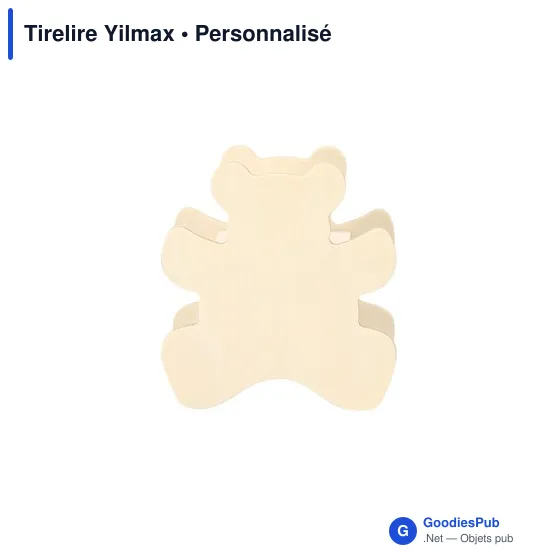 Tirelire personnalisable en bois Yilmax avec logo - Image 6