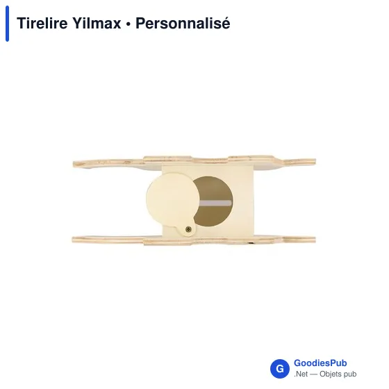 Tirelire personnalisable en bois Yilmax avec logo - Image 10