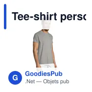 Tee-shirt personnalisable SOL'S TITAN avec logo - 150gr - Miniature 3