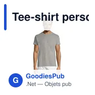 Tee-shirt personnalisable SOL'S TITAN avec logo - 150gr - Miniature 5