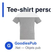 Tee-shirt personnalisable SOL'S TITAN avec logo - 150gr - Miniature 8