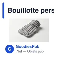 Bouillotte personnalisable TOASTY 400ml avec logo - Miniature 2