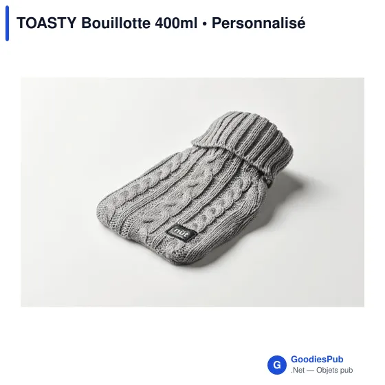 Bouillotte personnalisable TOASTY 400ml avec logo - Image 2