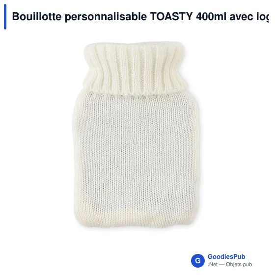 Bouillotte personnalisable TOASTY 400ml avec logo - Image 12