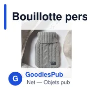 Bouillotte personnalisable TOASTY 400ml avec logo - Miniature 3