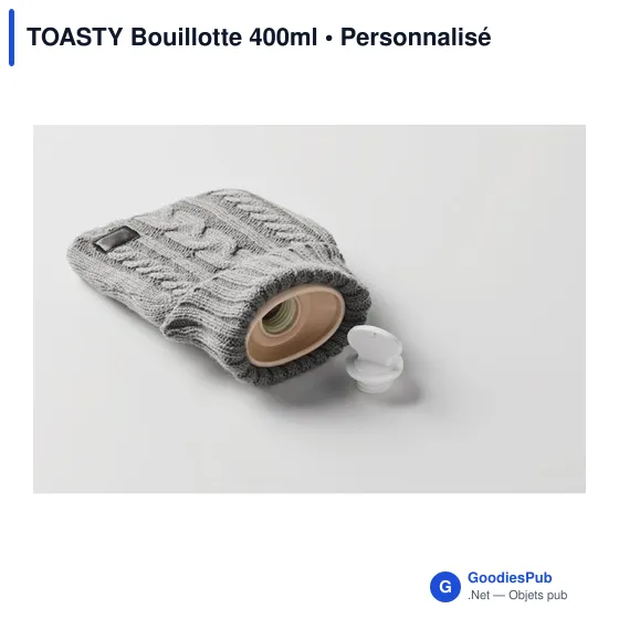 Bouillotte personnalisable TOASTY 400ml avec logo - Image 4