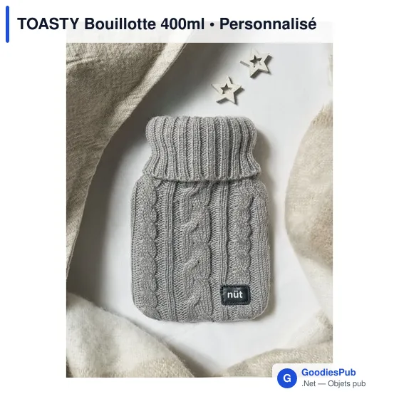 Bouillotte personnalisable TOASTY 400ml avec logo - Image 6