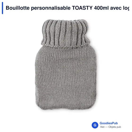 Bouillotte personnalisable TOASTY 400ml avec logo - Image 7