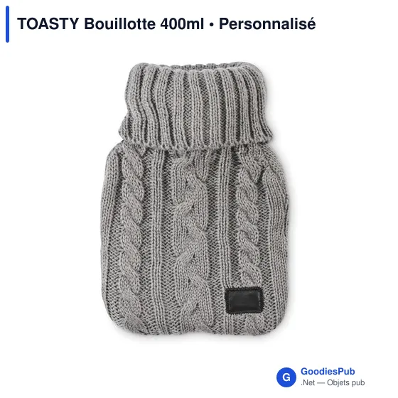 Bouillotte personnalisable TOASTY 400ml avec logo - Image 8