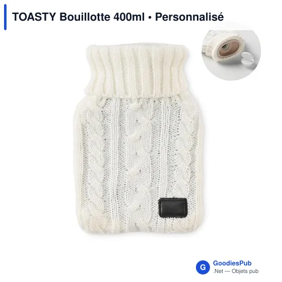Bouillotte personnalisable TOASTY 400ml avec logo - Image 9