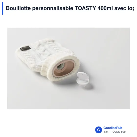 Bouillotte personnalisable TOASTY 400ml avec logo - Image 10