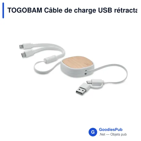 TOGOBAM Câble de charge USB rétractable