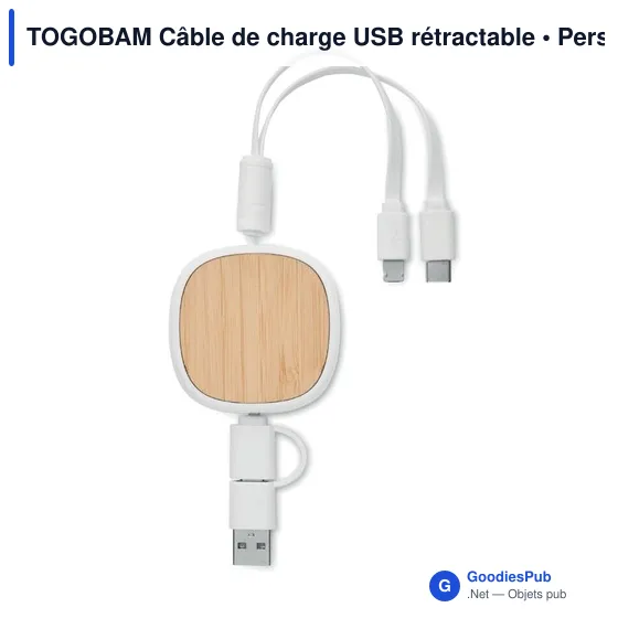 TOGOBAM Câble de charge USB rétractable - Image 3