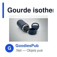 Gourde isotherme personnalisable en acier inoxydable recyclé avec logo - Miniature 11
