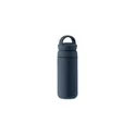 Variante bleu marine - Gourde isotherme personnalisable en acier inoxydable recyclé avec logo