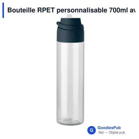 Bouteille RPET personnalisable 700ml avec logo - TOIEN KLAR
