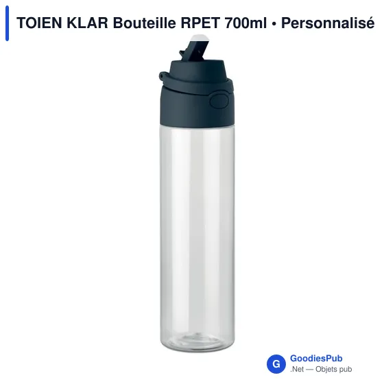 Bouteille RPET personnalisable 700ml avec logo - TOIEN KLAR - Image 2