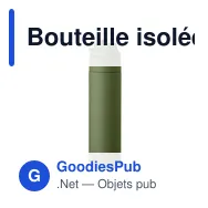 Bouteille isolée personnalisable TOIEN TWO 500 ml avec logo - Miniature 1