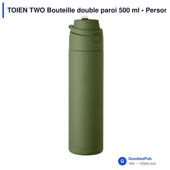 Bouteille isolée personnalisable TOIEN TWO 500 ml avec logo - Image 1
