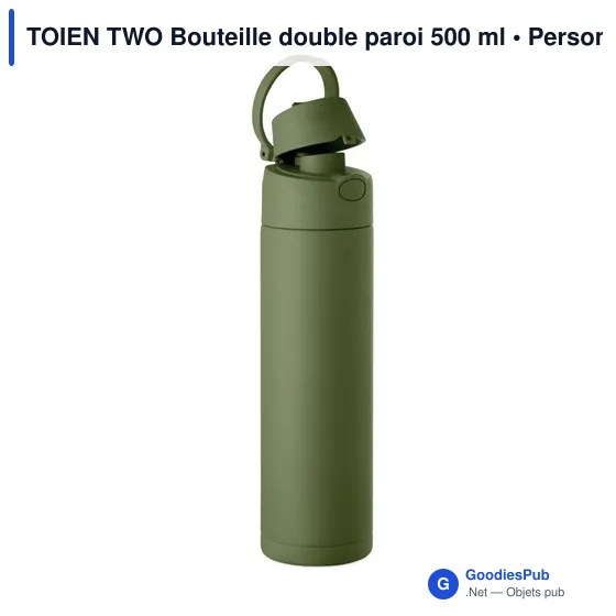 Bouteille isolée personnalisable TOIEN TWO 500 ml avec logo - Image 3