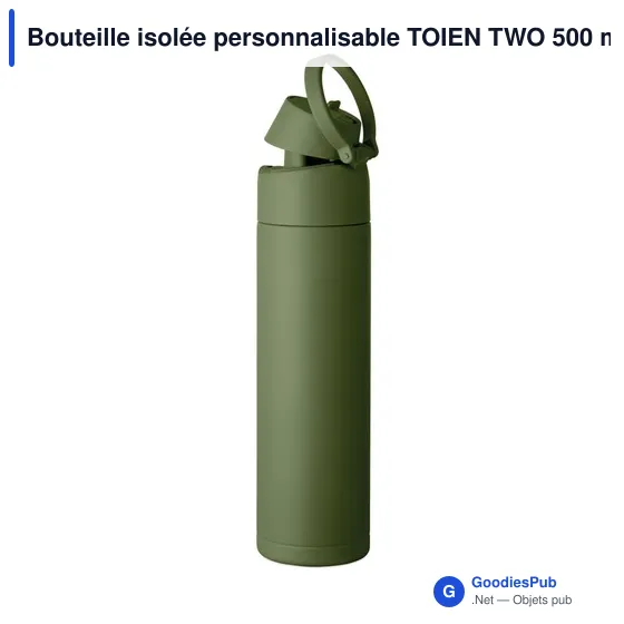 Bouteille isolée personnalisable TOIEN TWO 500 ml avec logo - Image 4
