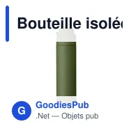 Bouteille isolée personnalisable TOIEN TWO 500 ml avec logo - Miniature 6