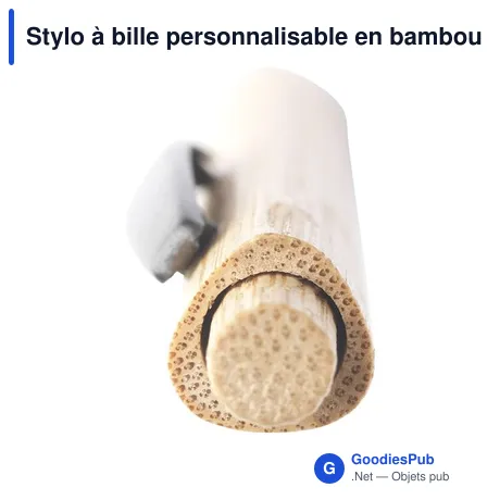 Stylo à bille personnalisable en bambou avec logo - Tokai Bamboo Pen
