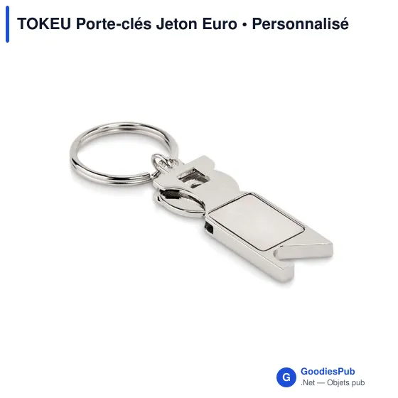 TOKEU Porte-clés Jeton Euro - Image 1