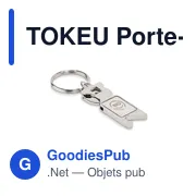 TOKEU Porte-clés Jeton Euro - Miniature 4