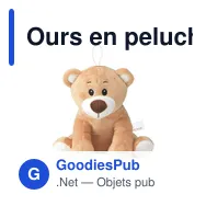 Ours en peluche personnalisable Tom - Logo sur un cadeau client - Miniature 2