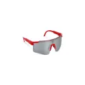 Variante Rouge - Lunettes de sport personnalisables verres miroir UV400 avec logo - Tom