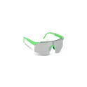 Variante Vert fluo - Lunettes de sport personnalisables verres miroir UV400 avec logo - Tom