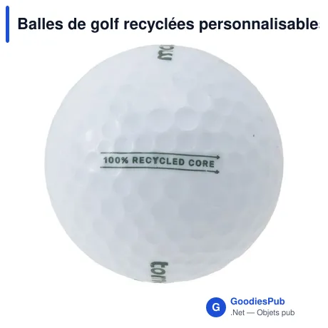 Balles de golf recyclées personnalisables avec logo - Tomorrow Golf