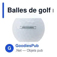 Balles de golf recyclées personnalisables avec logo - Tomorrow Golf - Miniature 2