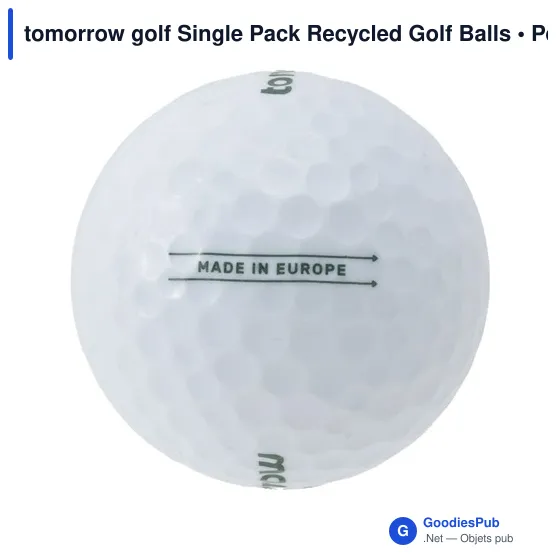 Balles de golf recyclées personnalisables avec logo - Tomorrow Golf - Image 2