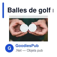 Balles de golf recyclées personnalisables avec logo - Tomorrow Golf - Miniature 4