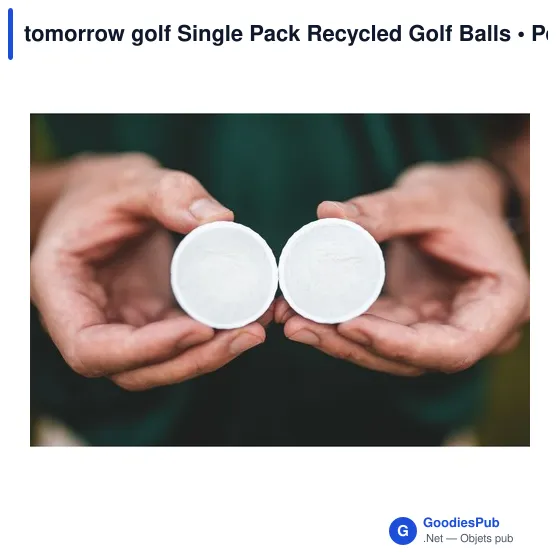 Balles de golf recyclées personnalisables avec logo - Tomorrow Golf - Image 4