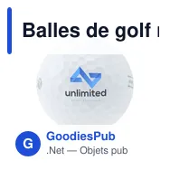 Balles de golf recyclées personnalisables avec logo - Tomorrow Golf - Miniature 7
