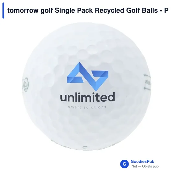 Balles de golf recyclées personnalisables avec logo - Tomorrow Golf - Image 7