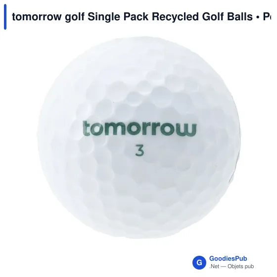 Balles de golf recyclées personnalisables avec logo - Tomorrow Golf - Image 8