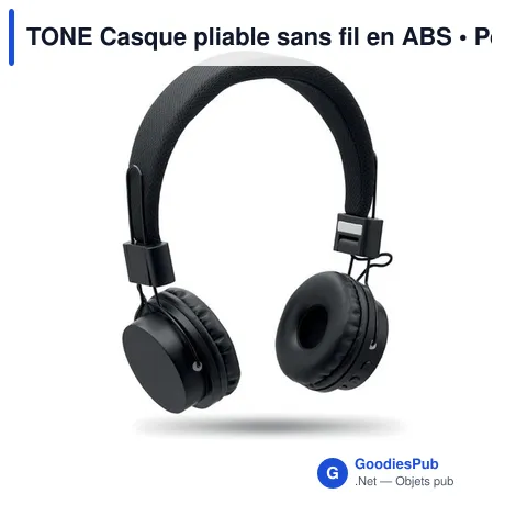 TONE Casque pliable sans fil en ABS