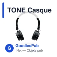 TONE Casque pliable sans fil en ABS - Miniature 2