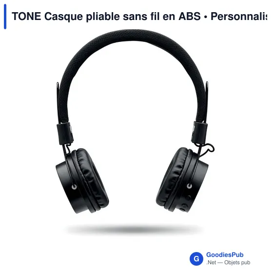 TONE Casque pliable sans fil en ABS - Image 2