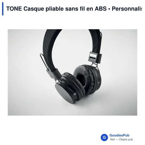 TONE Casque pliable sans fil en ABS - Image 12