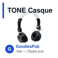TONE Casque pliable sans fil en ABS - Miniature 4