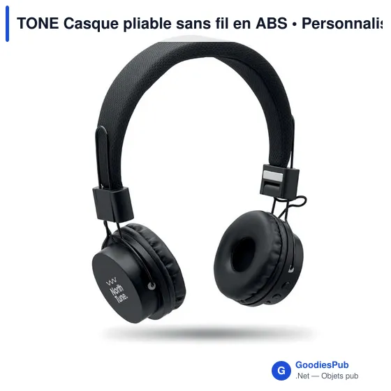 TONE Casque pliable sans fil en ABS - Image 4